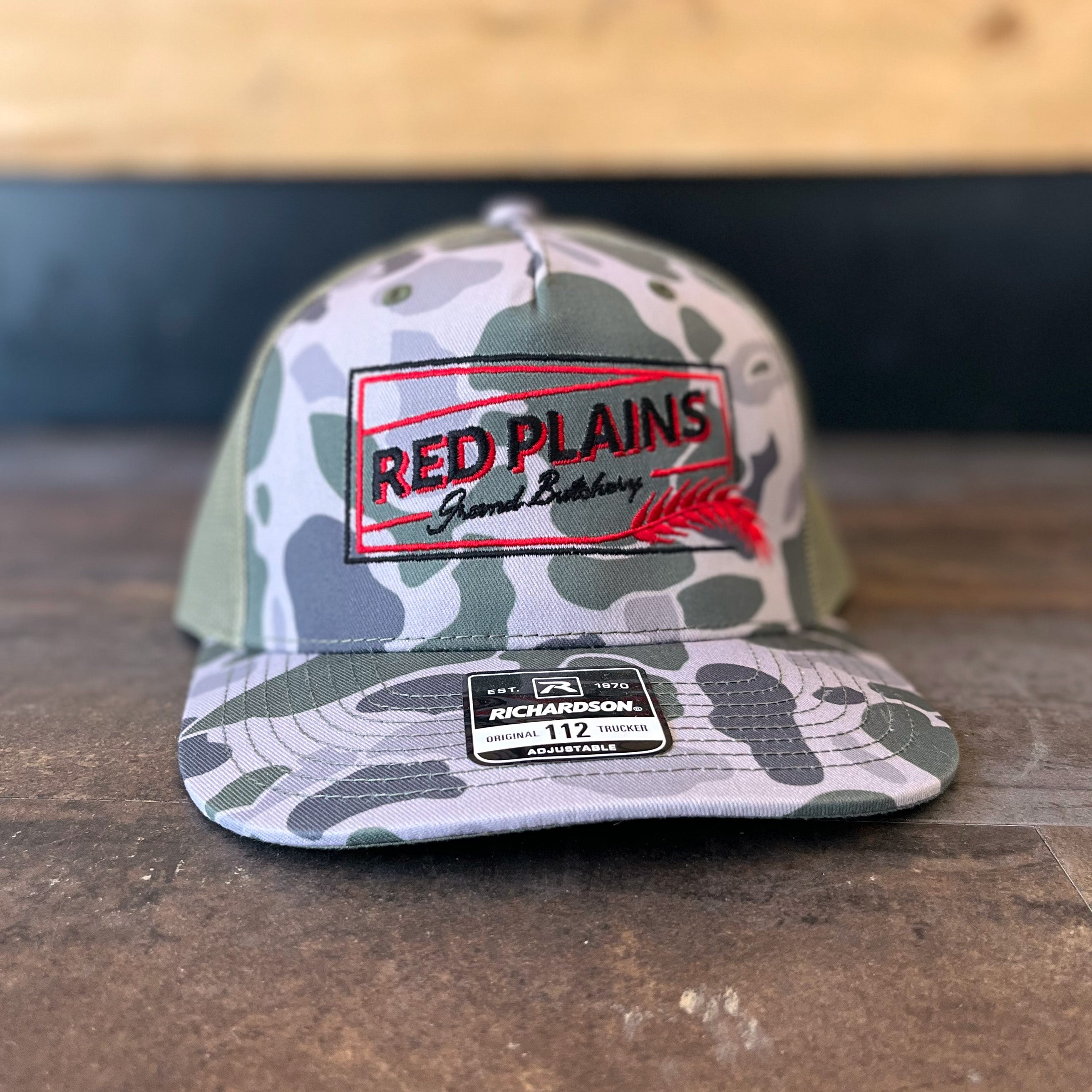 Red Plains Camo Hat