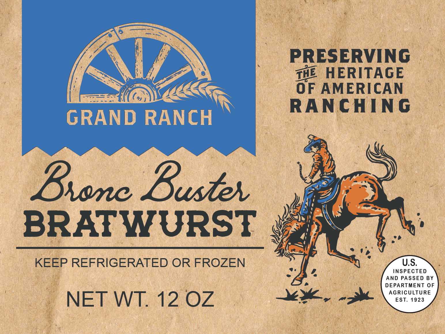 Bronc Buster Beef Bratwurst