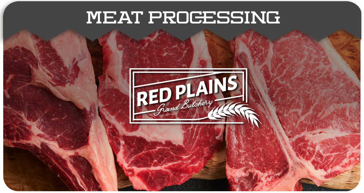 Grand Ranch online meat snacks and Red Plains Grand Butchery animal processing plant in Oklahoma. 