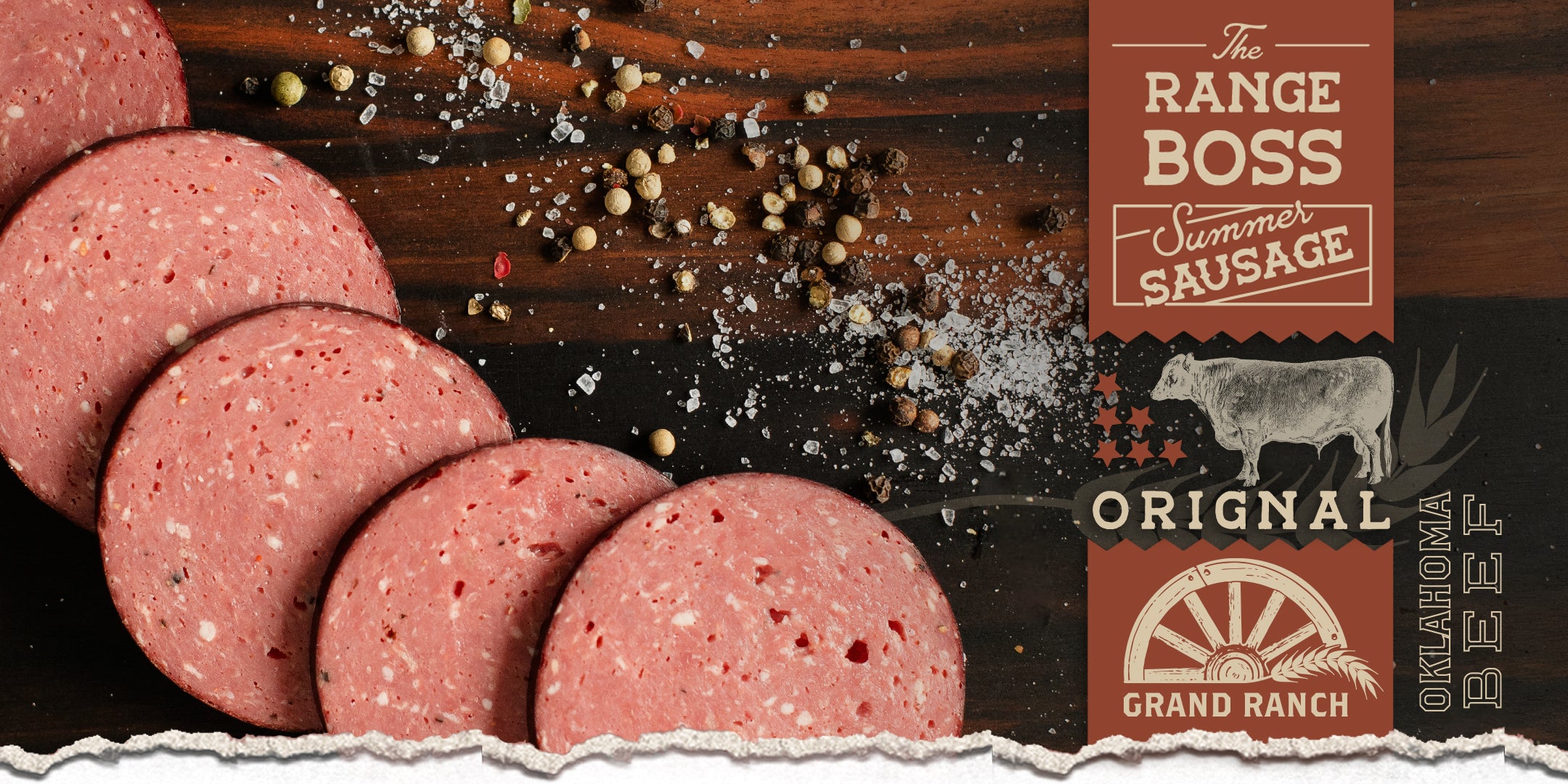 The Range Boss, Summer Sausage by Grand Ranch. Oklahoma Beef tastes Best! 